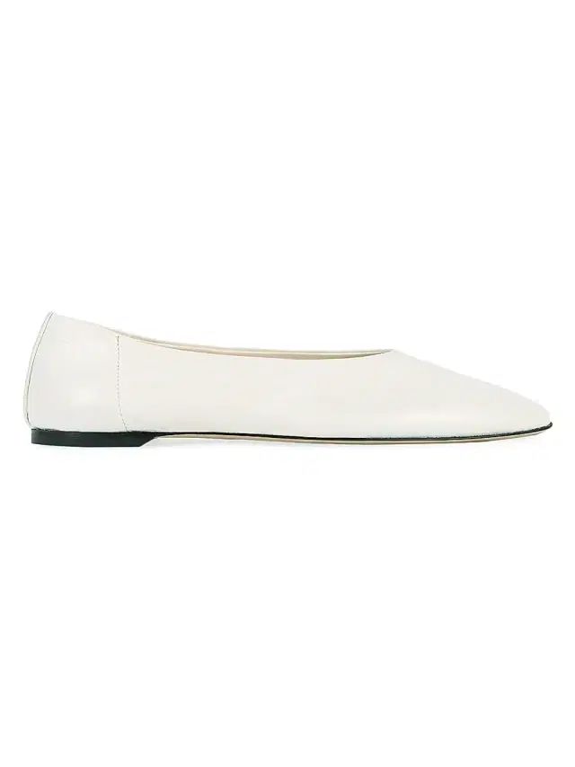 Toteme Women's Leather Ballet Flats - Off White