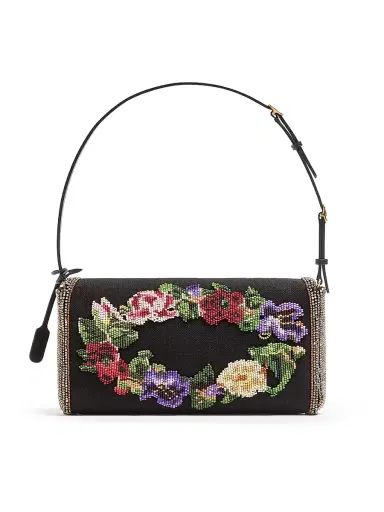 Valentino Garavani Women's Devain Embroidered Shoulder Bag - Multicolored | Thumbnail 4 Valentino Garavani Women's Devain Embroidered Shoulder Bag - Multicolored | Thumbnail 4