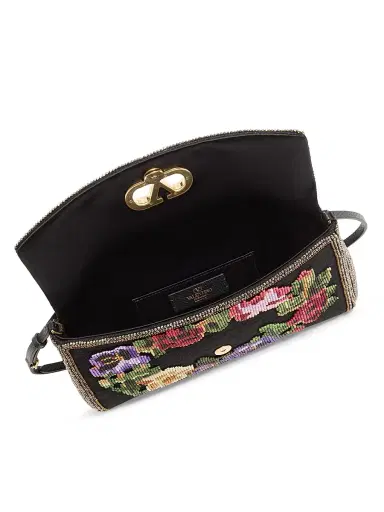 Valentino Garavani Women's Devain Embroidered Shoulder Bag - Multicolored | Thumbnail 5 Valentino Garavani Women's Devain Embroidered Shoulder Bag - Multicolored | Thumbnail 5
