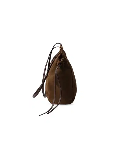 Prada Women's Carry Medium Suede Tote Bag - Brown | Thumbnail 5