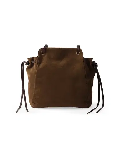 Prada Women's Carry Medium Suede Tote Bag - Brown | Thumbnail 6