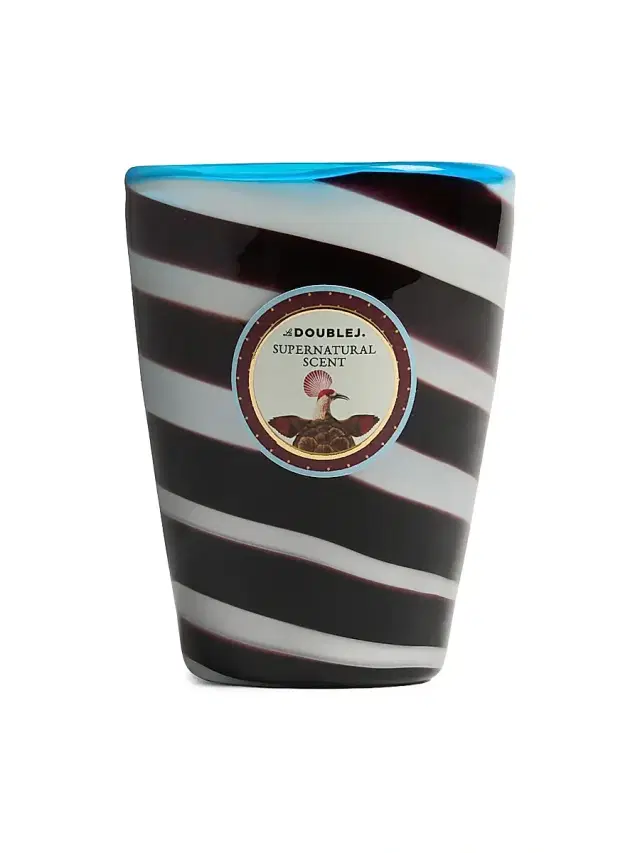 La DoubleJ Handmade Glass Candle - Black