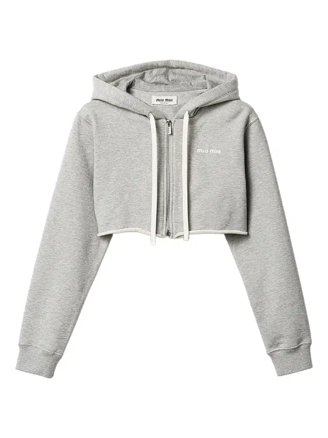 Women's Cropped Hoodie - Grey