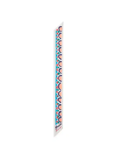 Prada Women's Printed Silk Twill Skinny Scarf | Thumbnail 2 Prada Women's Printed Silk Twill Skinny Scarf | Thumbnail 2