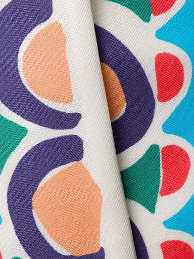 Prada Women's Printed Silk Twill Skinny Scarf | Thumbnail 3 Prada Women's Printed Silk Twill Skinny Scarf | Thumbnail 3