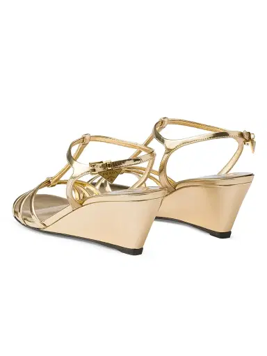Prada Women's Metallic Leather Sandals - Gold - Size 10 | Thumbnail 3 Prada Women's Metallic Leather Sandals - Gold - Size 10 | Thumbnail 3