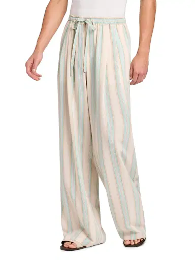 Dolce & Gabbana Men's Tela Striped Drawstring Pants - Rigato - Size 42 | Thumbnail 4