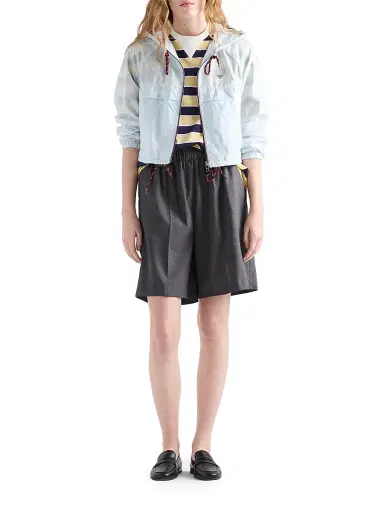 Prada Women's Lightweight Re-Nylon Jacket - Crystal - Size 8 | Thumbnail 6