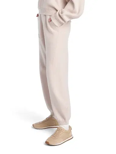 Favorite Daughter Women's The Fatigue Sisters Cotton-Cashmere Barrel Joggers - Blush Pink - Size XS | Thumbnail 3