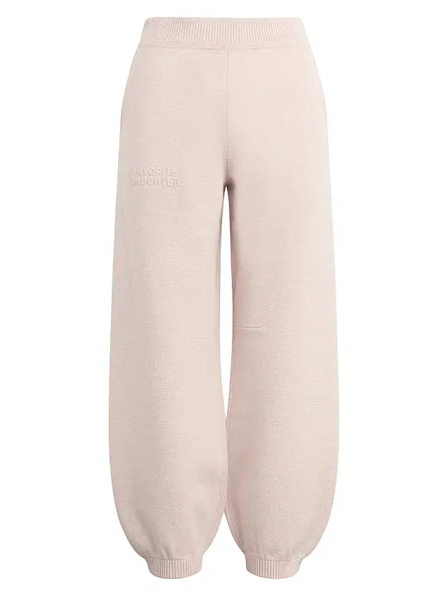 Favorite Daughter Women's The Fatigue Sisters Cotton-Cashmere Barrel Joggers - Blush Pink