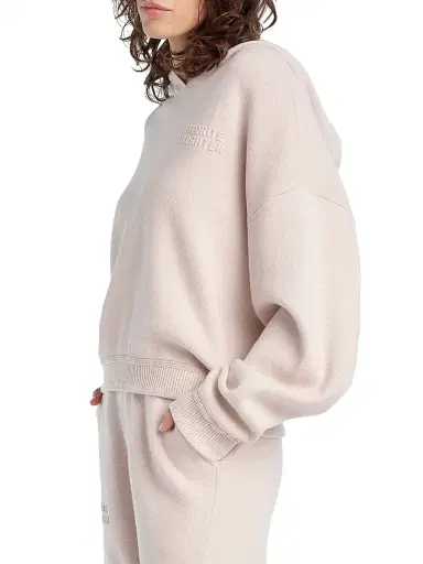 Favorite Daughter Women's The Fatigue Sisters Cropped Hoodie - Blush Pink - Size XS | Thumbnail 3 Favorite Daughter Women's The Fatigue Sisters Cropped Hoodie - Blush Pink - Size XS | Thumbnail 3