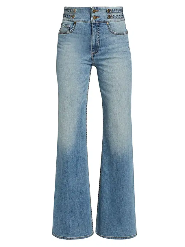 Ramy Brook Women's Liv Wide-Leg Jeans - Light Wash