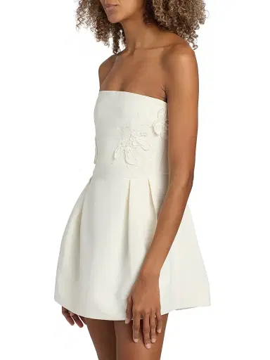 Ramy Brook Women's Lily Appliquéd Strapless Minidress - | Thumbnail 4