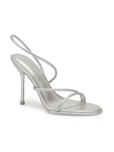 Cult Gaia Women's Candace 100MM Leather Sandals - Silver - Size 11 | Thumbnail 2 Cult Gaia Women's Candace 100MM Leather Sandals - Silver - Size 11 | Thumbnail 2