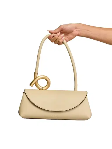 Cult Gaia Women's Azariah Leather Shoulder Bag - Off White | Thumbnail 2