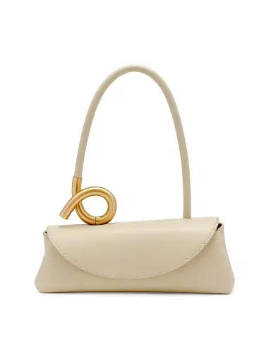 Cult Gaia Women's Azariah Leather Shoulder Bag - Off White | Thumbnail 1