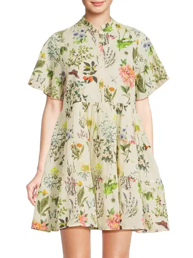 Ro's Garden Women's Vibeka Floral Minidress - Botanic Multi | Thumbnail 3