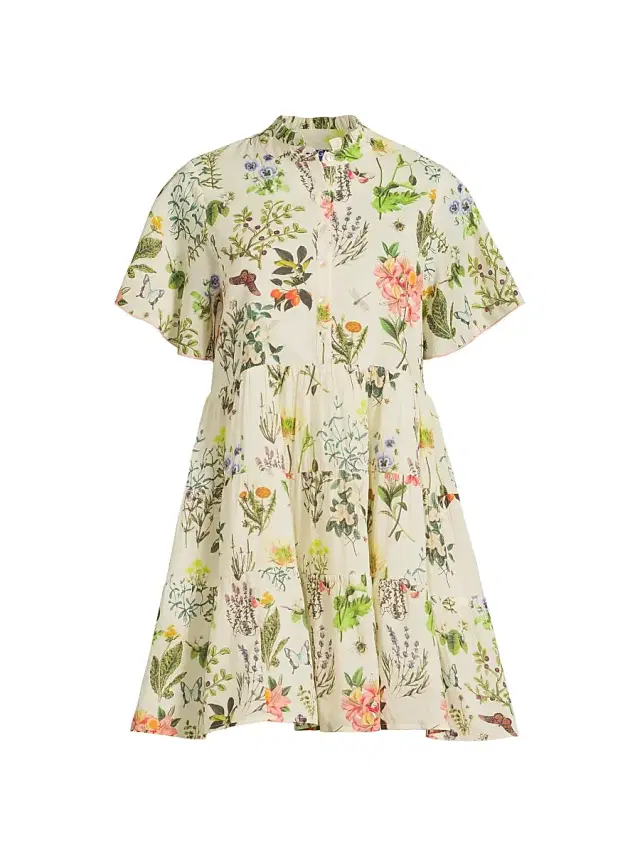 Women's Vibeka Floral Minidress - Botanic Multi