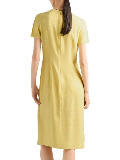 Prada Women's Polka-Dot Satin Dress - Yellow - Size 10 | Thumbnail 3 Prada Women's Polka-Dot Satin Dress - Yellow - Size 10 | Thumbnail 3