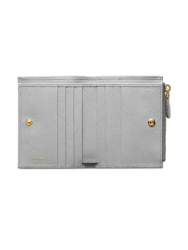 Prada Women's Saffiano Leather Wallet - Grey | Thumbnail 2