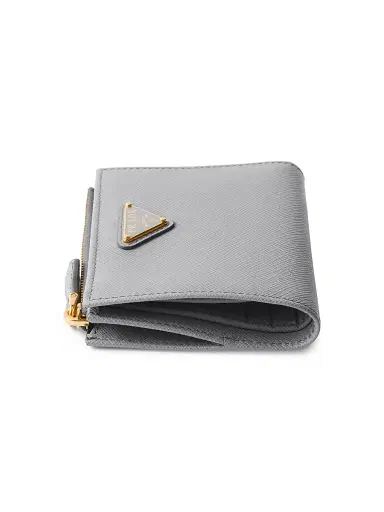 Prada Women's Saffiano Leather Wallet - Grey | Thumbnail 4
