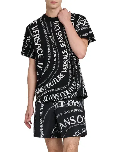 Versace Jeans Couture Men's Logo Print T-Shirt | Thumbnail 4 Versace Jeans Couture Men's Logo Print T-Shirt | Thumbnail 4
