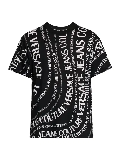 Versace Jeans Couture Men's Logo Print T-Shirt | Thumbnail 1 Versace Jeans Couture Men's Logo Print T-Shirt | Thumbnail 1