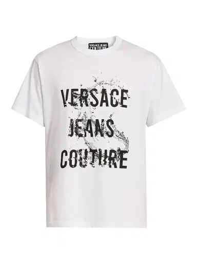 Versace Jeans Couture Men's Logo Wave T-Shirt - White - Size XS | Thumbnail 1 Versace Jeans Couture Men's Logo Wave T-Shirt - White - Size XS | Thumbnail 1