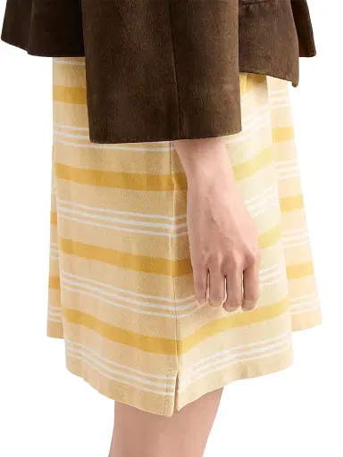 Prada Women's Bayadere Stripe Pique Mini Dress | Thumbnail 4