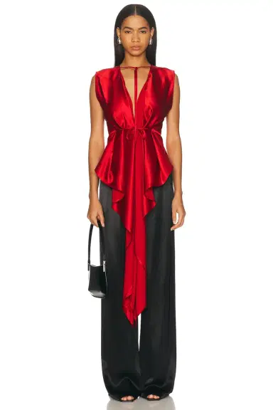 Helmut Lang Draped Scarf Top | Thumbnail 1 Helmut Lang Draped Scarf Top | Thumbnail 1