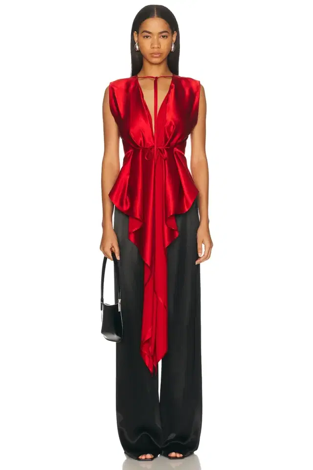 Draped Scarf Top