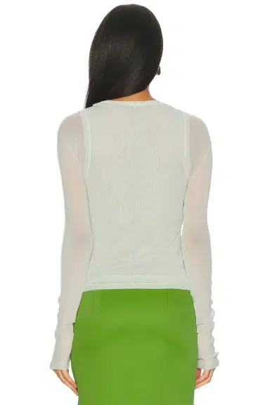 Helmut Lang Mesh Layered Long Sleeve Top | Thumbnail 3 Helmut Lang Mesh Layered Long Sleeve Top | Thumbnail 3