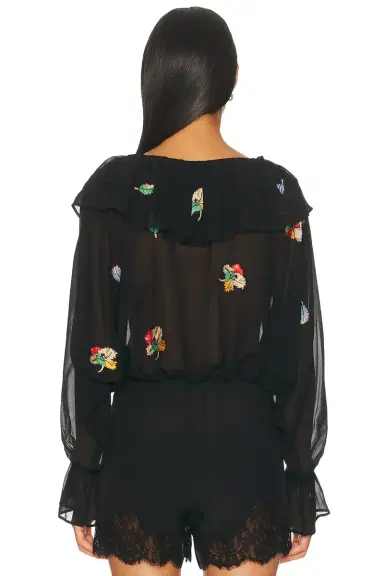 BODE Flower Toss Blouse | Thumbnail 3 BODE Flower Toss Blouse | Thumbnail 3
