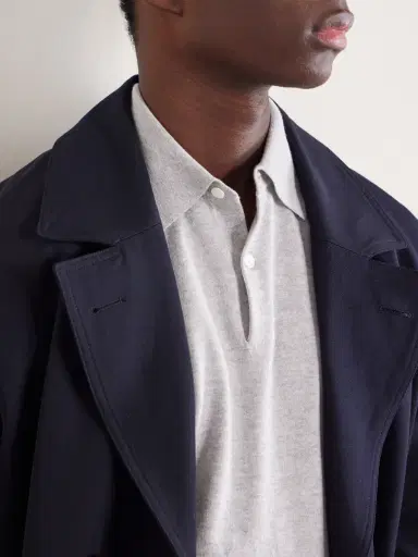 Hartford Cotton and Cashmere-Blend Polo Shirt - Men | Thumbnail 5 Hartford Cotton and Cashmere-Blend Polo Shirt - Men | Thumbnail 5