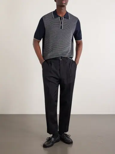 Hartford Jacquard-Knit Cotton Polo Shirt - Men | Thumbnail 2 Hartford Jacquard-Knit Cotton Polo Shirt - Men | Thumbnail 2