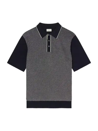 Hartford Jacquard-Knit Cotton Polo Shirt - Men | Thumbnail 1 Hartford Jacquard-Knit Cotton Polo Shirt - Men | Thumbnail 1