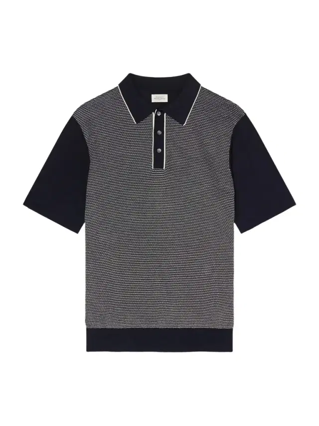 Hartford Jacquard-Knit Cotton Polo Shirt - Men