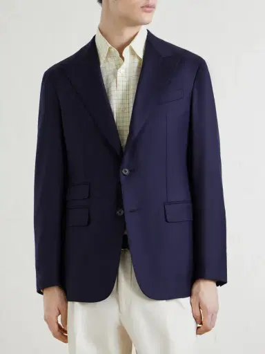 dunhill Cavendish 170s Wool Blazer - Men | Thumbnail 3