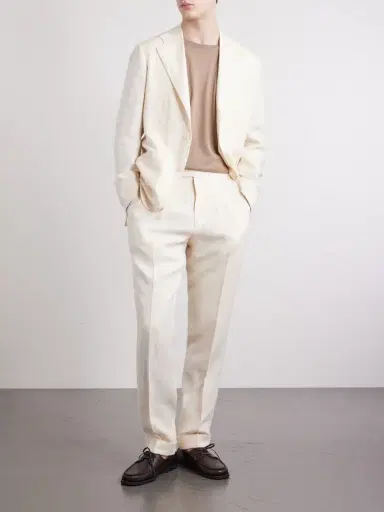 Saman Amel Linen Suit Jacket - Men | Thumbnail 2