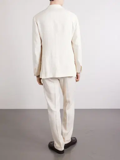 Saman Amel Linen Suit Jacket - Men | Thumbnail 4