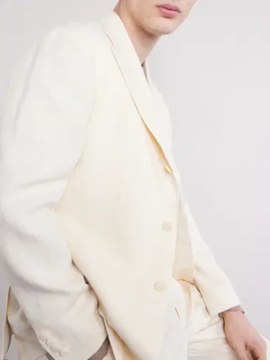 Saman Amel Linen Suit Jacket - Men | Thumbnail 5