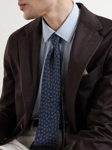 Rubinacci 9cm Printed Silk-Twill Tie - Men | Thumbnail 3