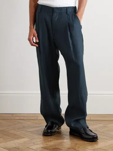 NN07 Kay 10037 Straight-Leg Pleated Woven Trousers - Men | Thumbnail 3