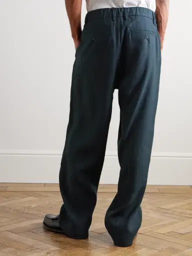 NN07 Kay 10037 Straight-Leg Pleated Woven Trousers - Men | Thumbnail 4
