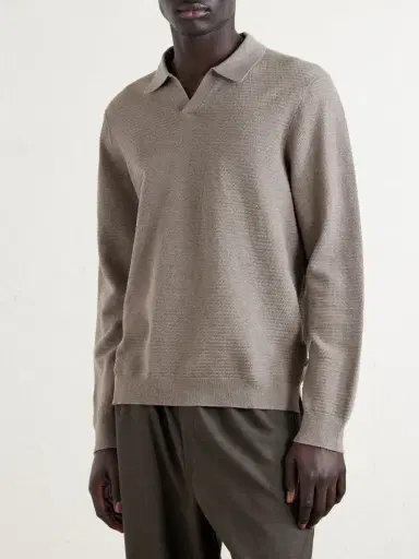 NN07 Paul 60019 Ribbed Organic Cotton Polo Shirt - Men | Thumbnail 3 NN07 Paul 60019 Ribbed Organic Cotton Polo Shirt - Men | Thumbnail 3