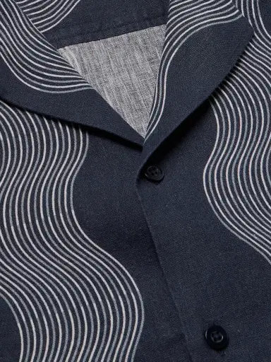 Frescobol Carioca Roberto Camp-Collar Striped Linen Shirt - Men | Thumbnail 4 Frescobol Carioca Roberto Camp-Collar Striped Linen Shirt - Men | Thumbnail 4