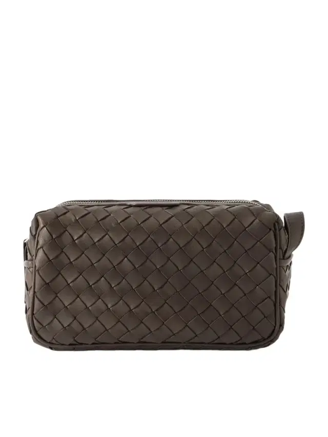 Officine Creative Armour 014 Woven Leather Wash Bag - Men