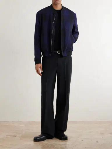 Givenchy Checked Twill Varsity Jacket - Men | Thumbnail 2 Givenchy Checked Twill Varsity Jacket - Men | Thumbnail 2