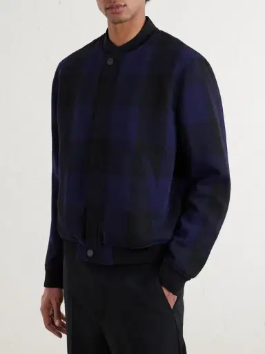 Givenchy Checked Twill Varsity Jacket - Men | Thumbnail 3 Givenchy Checked Twill Varsity Jacket - Men | Thumbnail 3