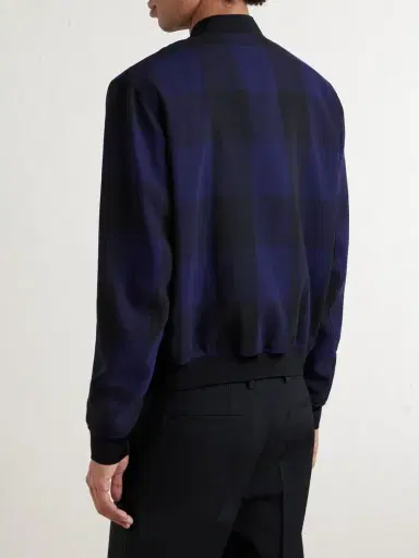 Givenchy Checked Twill Varsity Jacket - Men | Thumbnail 4 Givenchy Checked Twill Varsity Jacket - Men | Thumbnail 4